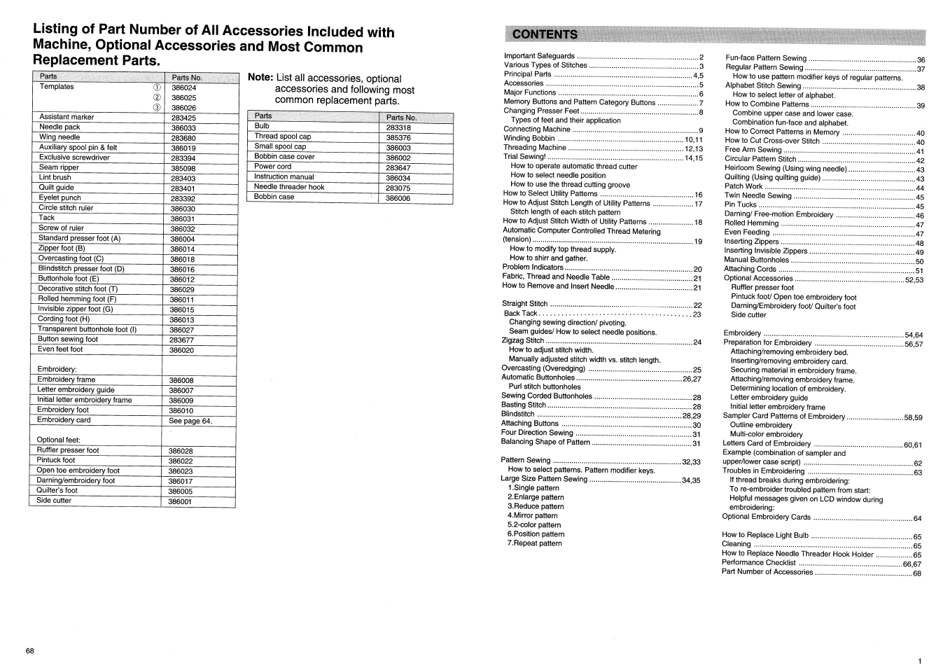 SINGER XL100 Quantum User Manual | Page 3 / 72