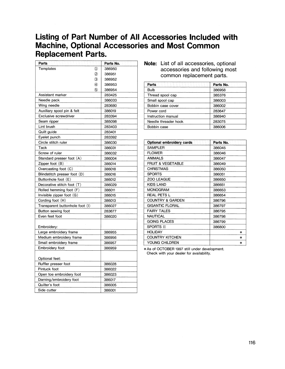 SINGER XL1000 Quantum User Manual | Page 117 / 118
