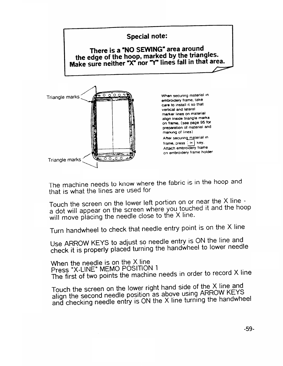 Special note | SINGER XL1000-WORKBOOK Quantum User Manual | Page 62 / 68