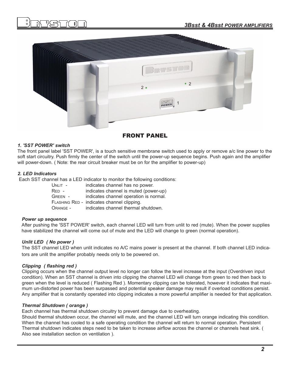 Bryston 4BSST User Manual | Page 3 / 8