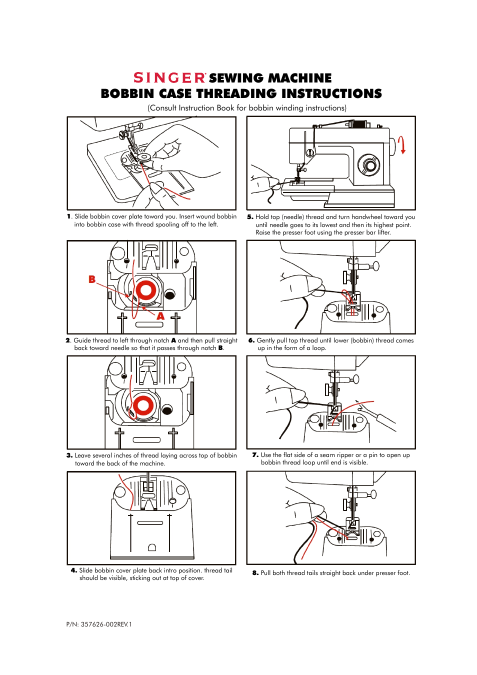 SINGER P-1250 PROFESSIONAL Quick-Start Guide User Manual | 2 pages