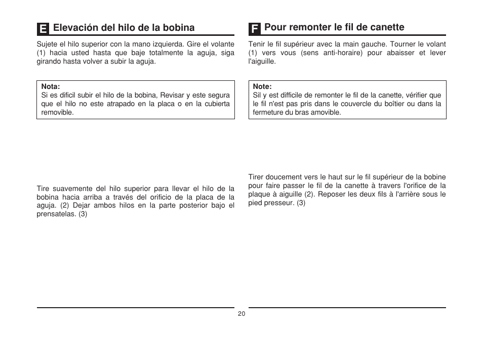 Elevación del hilo de la bobina, Pour remonter le fil de canette | SINGER 3229 SIMPLE User Manual | Page 27 / 62