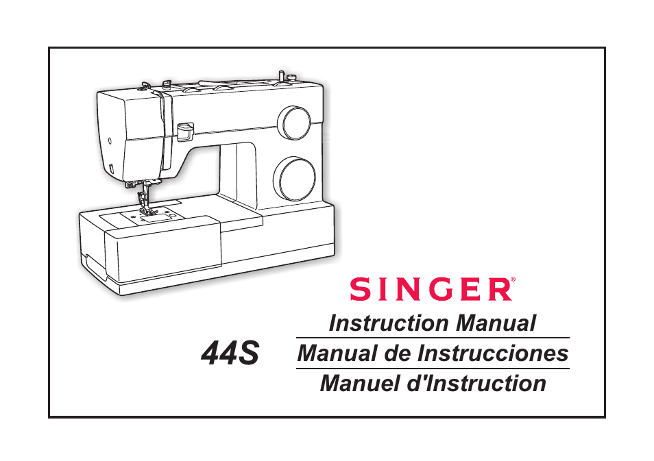 SINGER 44S CLASSIC HEAVY DUTY User Manual | 65 pages