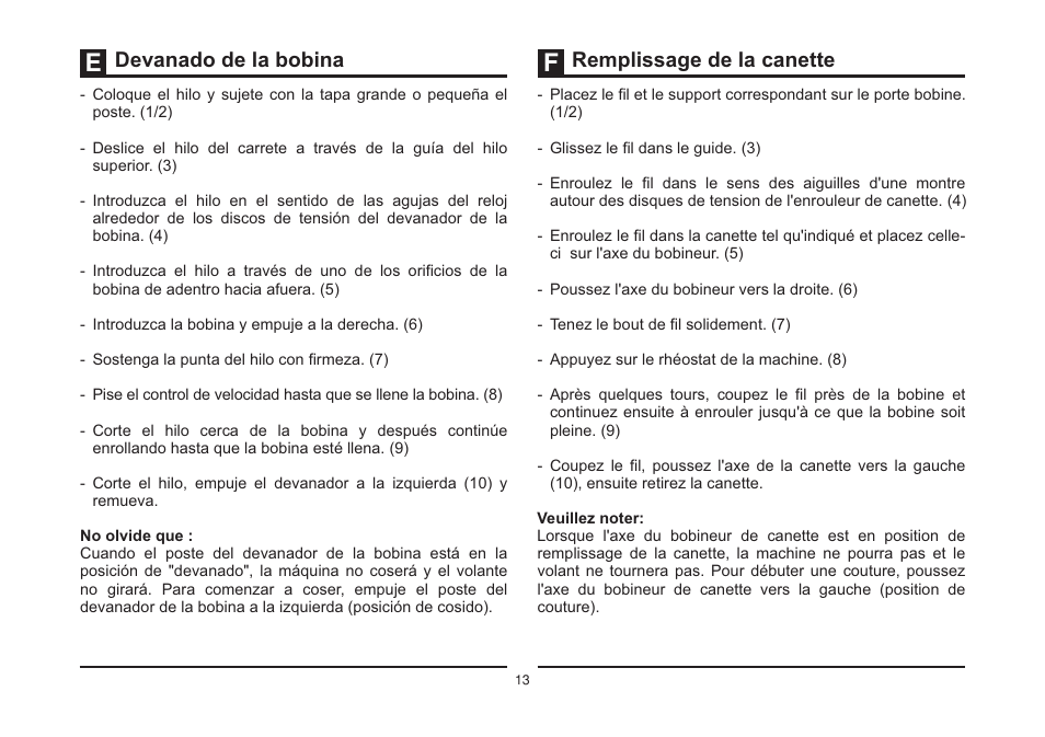 Devanado de la bobina remplissage de la canette | SINGER 4432 HEAVY DUTY Instruction Manual User Manual | Page 20 / 66