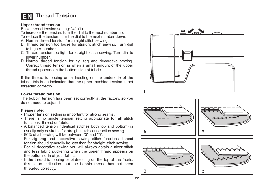 Thread tension | SINGER 4432 HEAVY DUTY Instruction Manual User Manual | Page 29 / 66