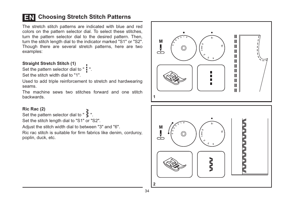 Choosing stretch stitch patterns | SINGER 4432 HEAVY DUTY Instruction Manual User Manual | Page 41 / 66