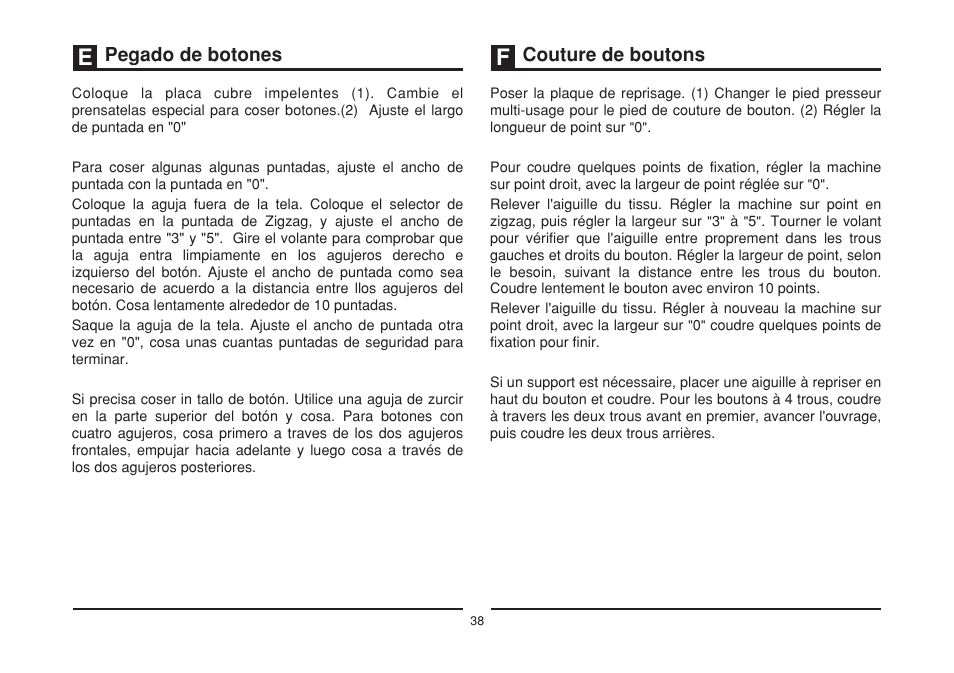 Pegado de botones couture de boutons | SINGER 2273 ESTEEM II Instruction Manual User Manual | Page 45 / 62