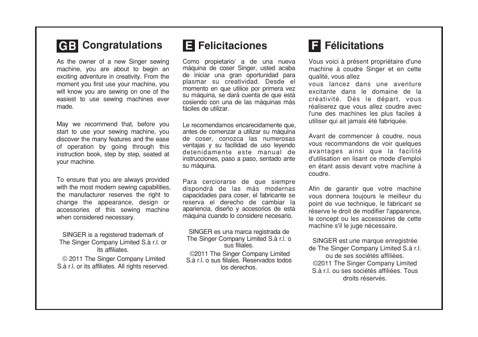 SINGER 2277 TRADITION Instruction Manual User Manual | Page 5 / 62