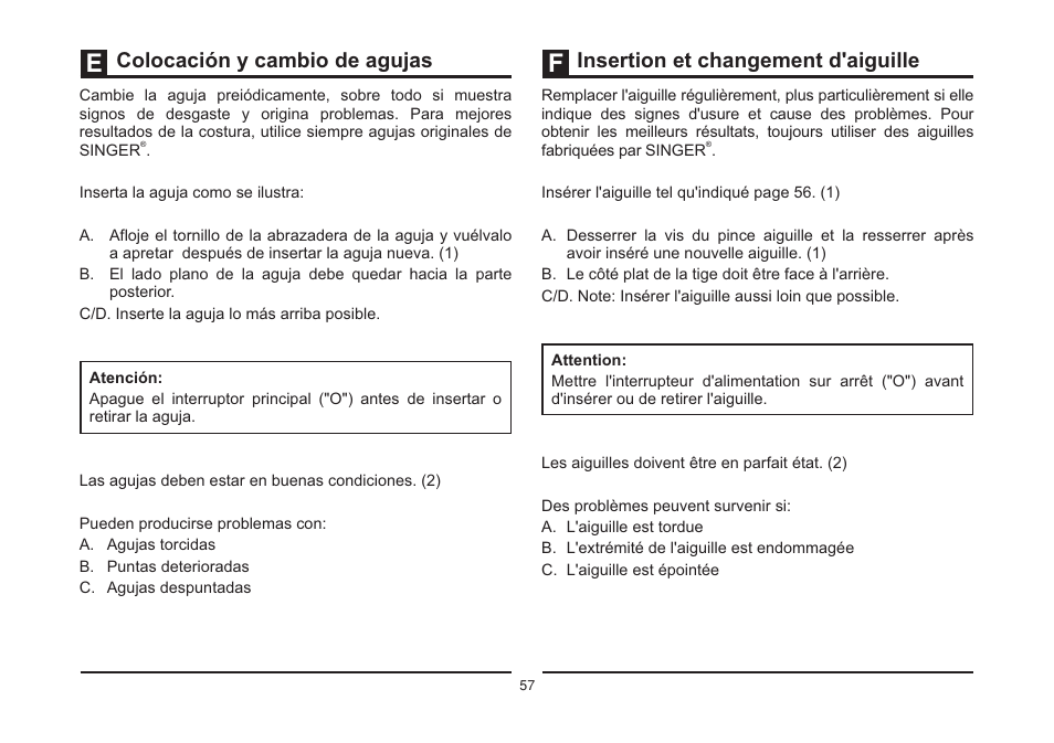 SINGER 3323 TALENT Instruction Manual User Manual | Page 64 / 70