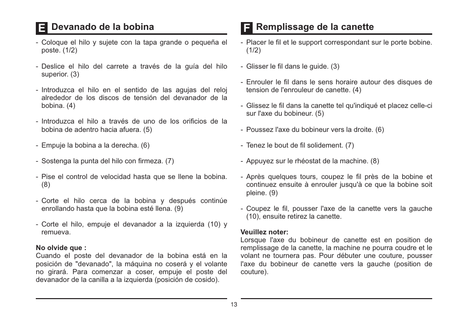 Devanado de la bobina remplissage de la canette | SINGER 5532 HEAVY DUTY STUDIO User Manual | Page 20 / 67