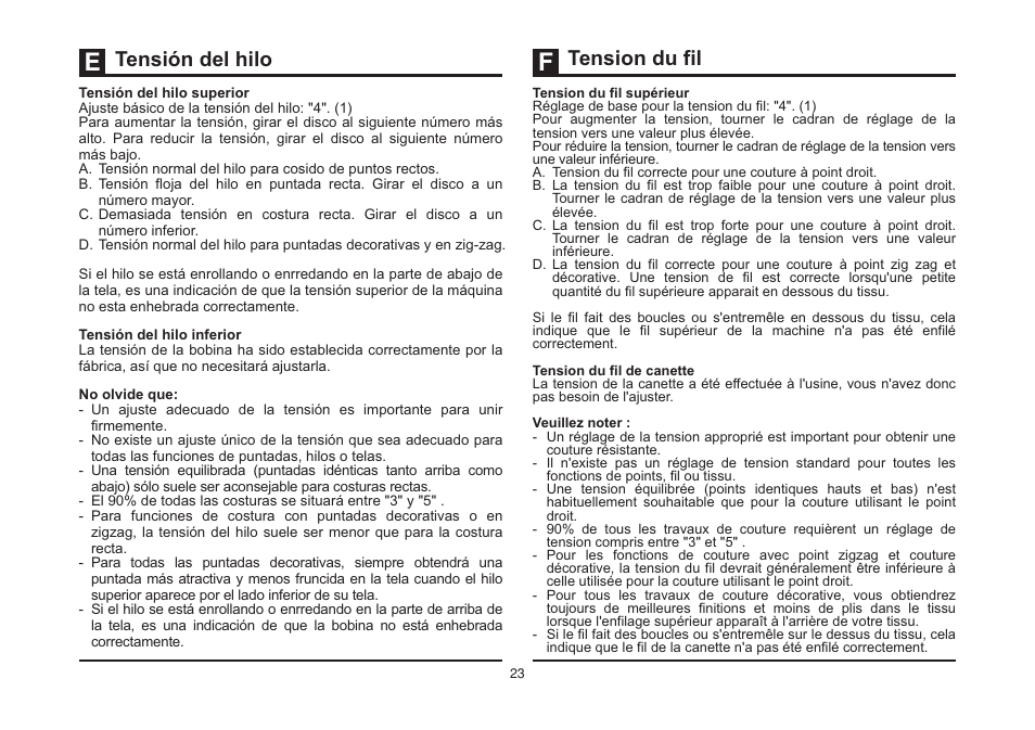 Tensión del hilo tension du fil | SINGER 5532 HEAVY DUTY STUDIO User Manual | Page 30 / 67