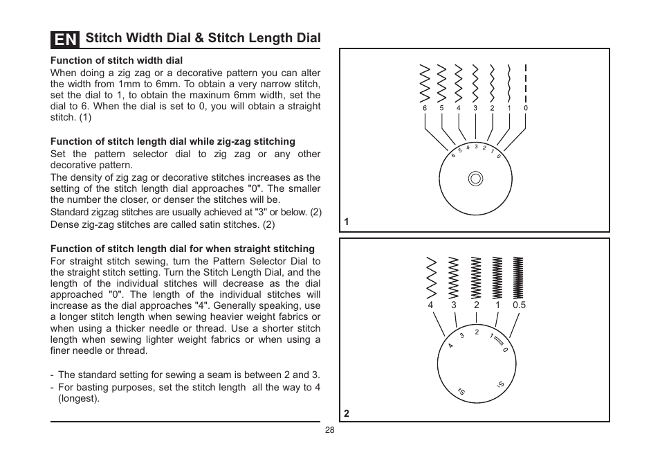 Stitch width dial & stitch length dial | SINGER 5532 HEAVY DUTY STUDIO User Manual | Page 35 / 67