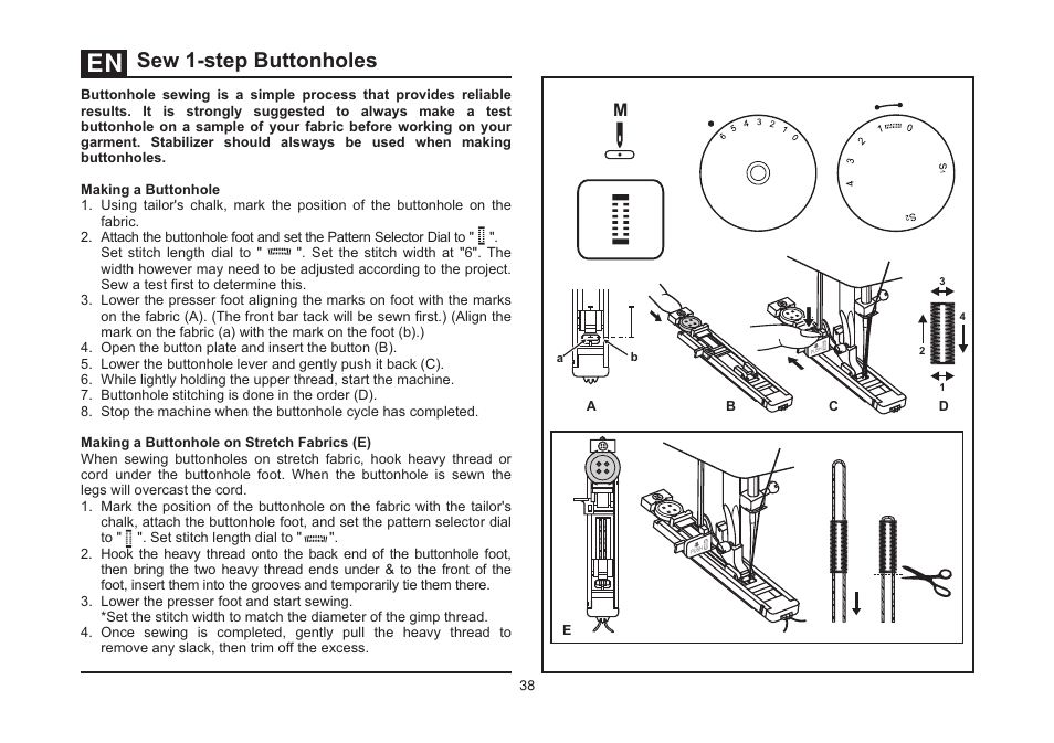 Sew 1-step buttonholes | SINGER 5532 HEAVY DUTY STUDIO User Manual | Page 45 / 67