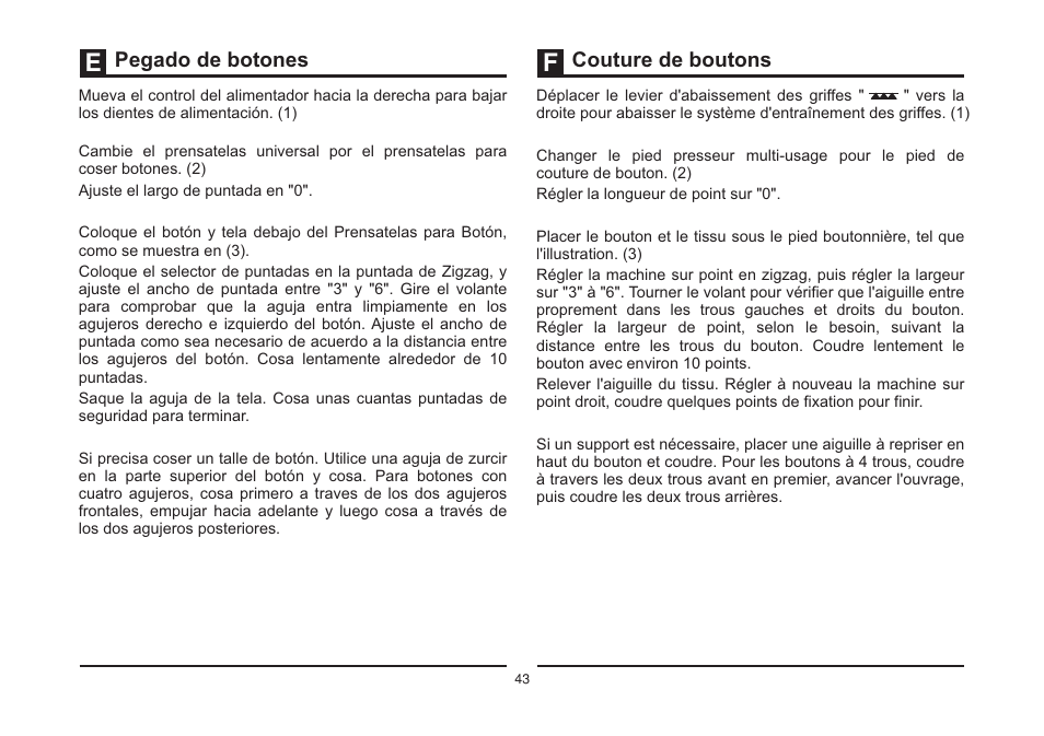Pegado de botones couture de boutons | SINGER 5532 HEAVY DUTY STUDIO User Manual | Page 50 / 67
