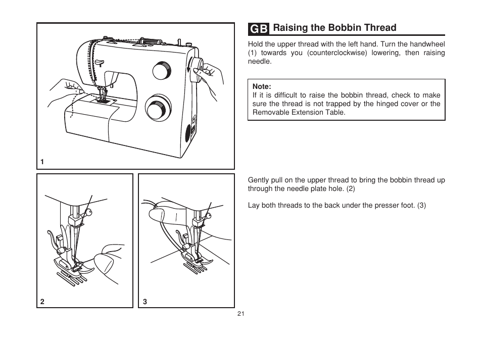 Raising the bobbin thread | SINGER 2263 SIMPLE Instruction Manual User Manual | Page 28 / 62