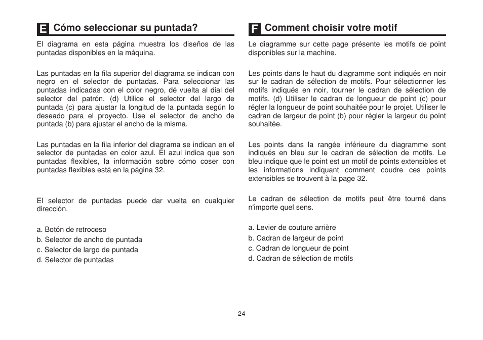 Cómo seleccionar su puntada, Comment choisir votre motif | SINGER 2263 SIMPLE Instruction Manual User Manual | Page 31 / 62