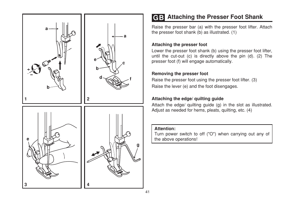 Attaching the presser foot shank | SINGER 2263 SIMPLE Instruction Manual User Manual | Page 48 / 62