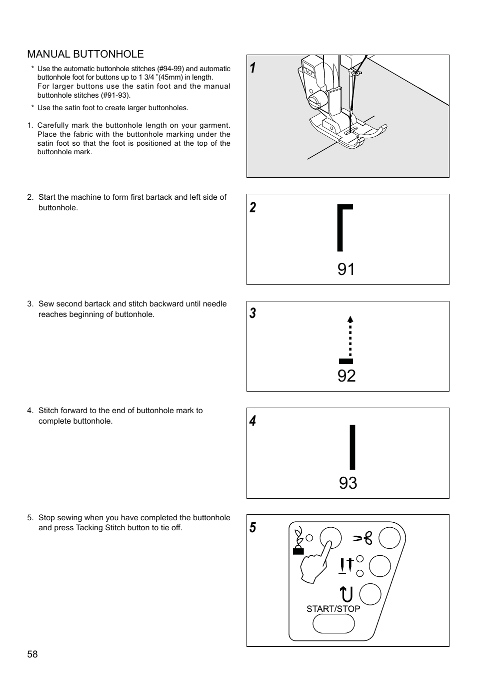 SINGER XL-580 User Manual | Page 60 / 136