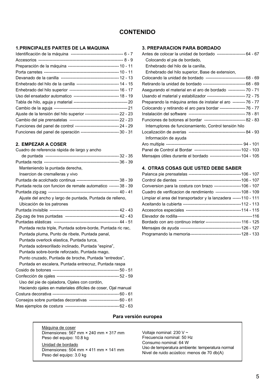 SINGER XL-580 User Manual | Page 7 / 136