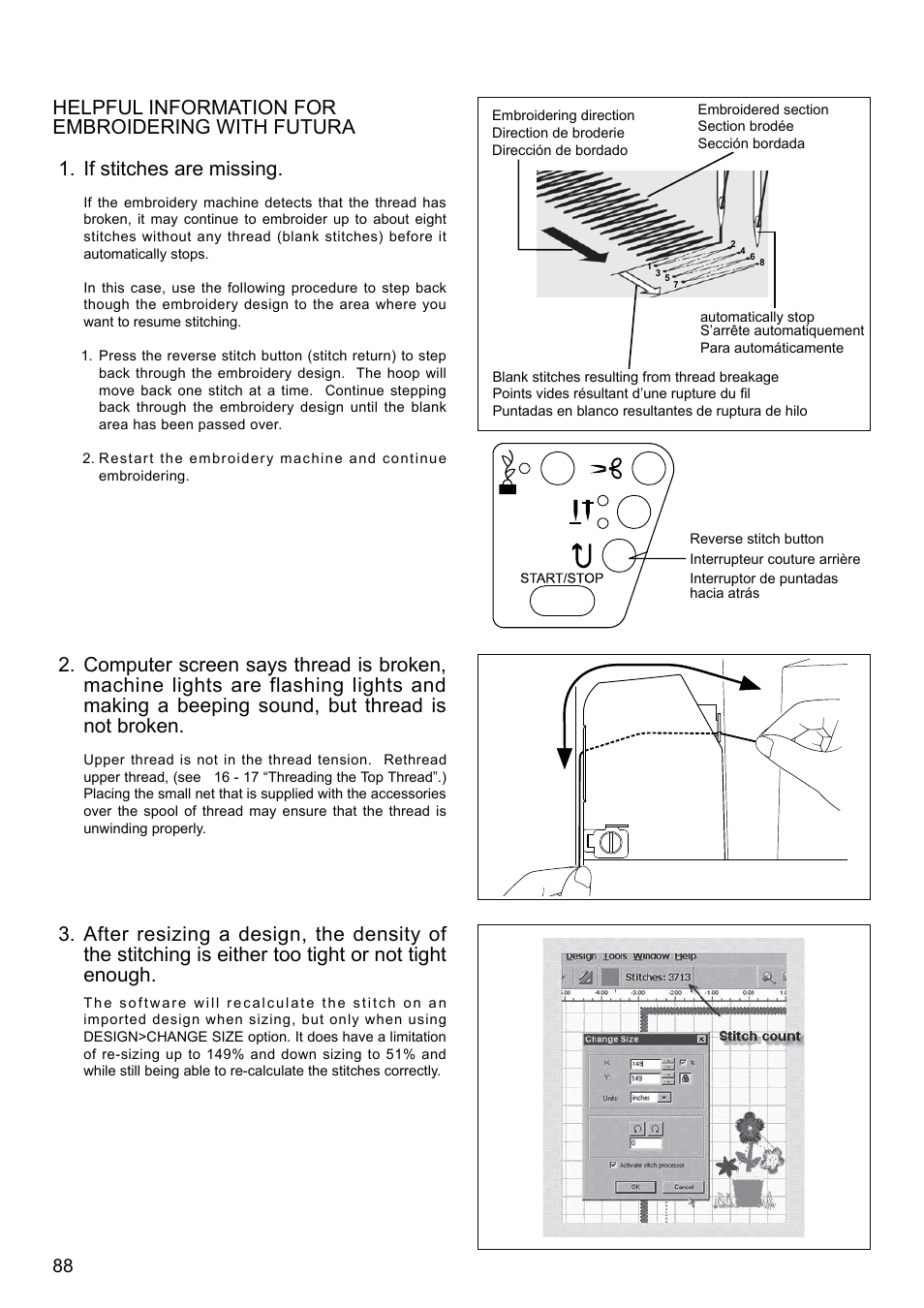 If stitches are missing | SINGER XL-580 User Manual | Page 90 / 136