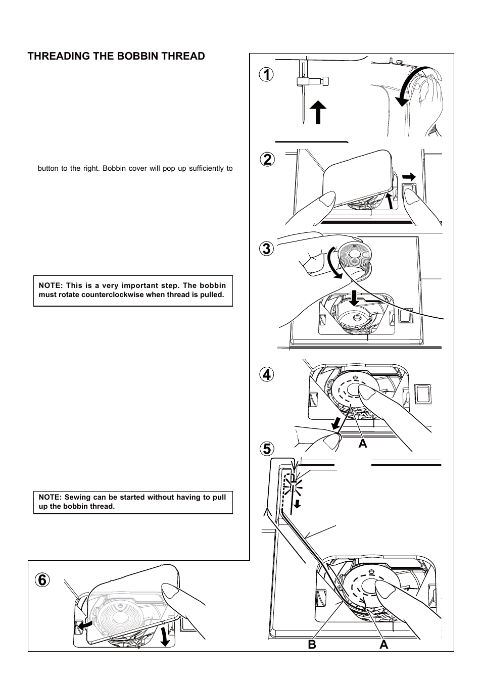 Threading the bobbin thread | SINGER 5 FUTURA QUINTET Instruction Manual User Manual | Page 16 / 136