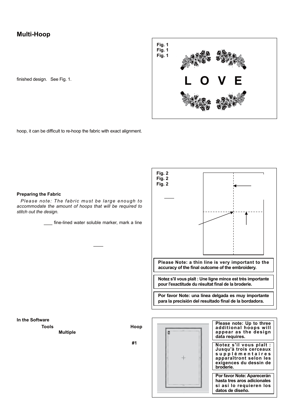 L o v e, Multi-hoop | SINGER 5 FUTURA QUINTET Instruction Manual User Manual | Page 96 / 136