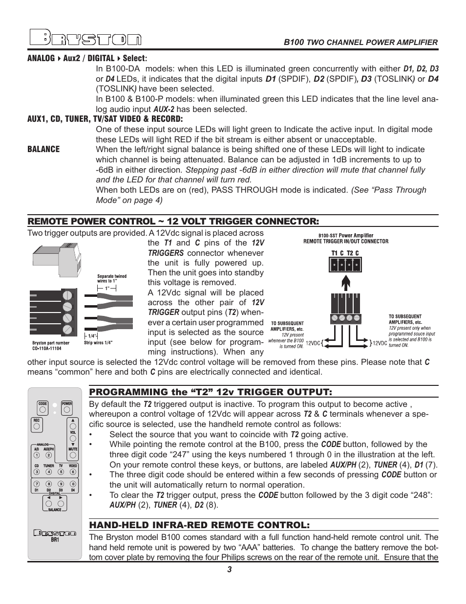 Bryston B100-P User Manual | Page 5 / 10