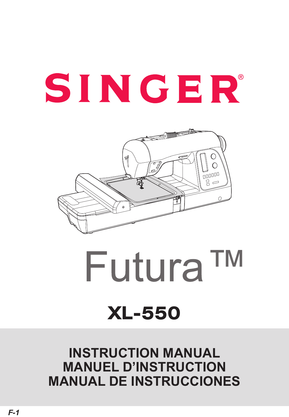 Xl-550 | SINGER XL-550 FUTURA Instruction Manual User Manual | Page 119 / 120