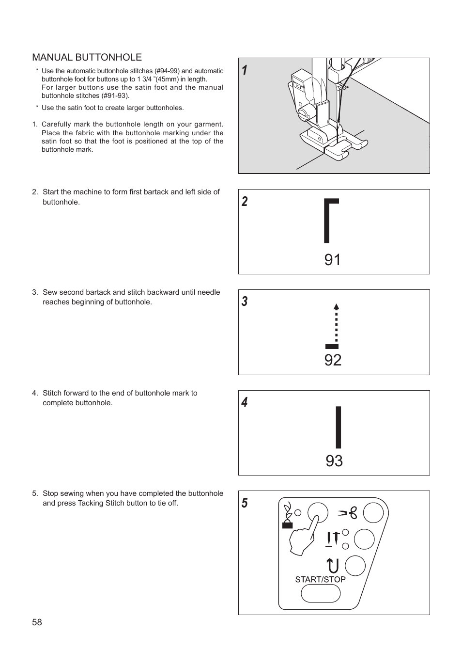 SINGER XL-550 FUTURA Instruction Manual User Manual | Page 58 / 120