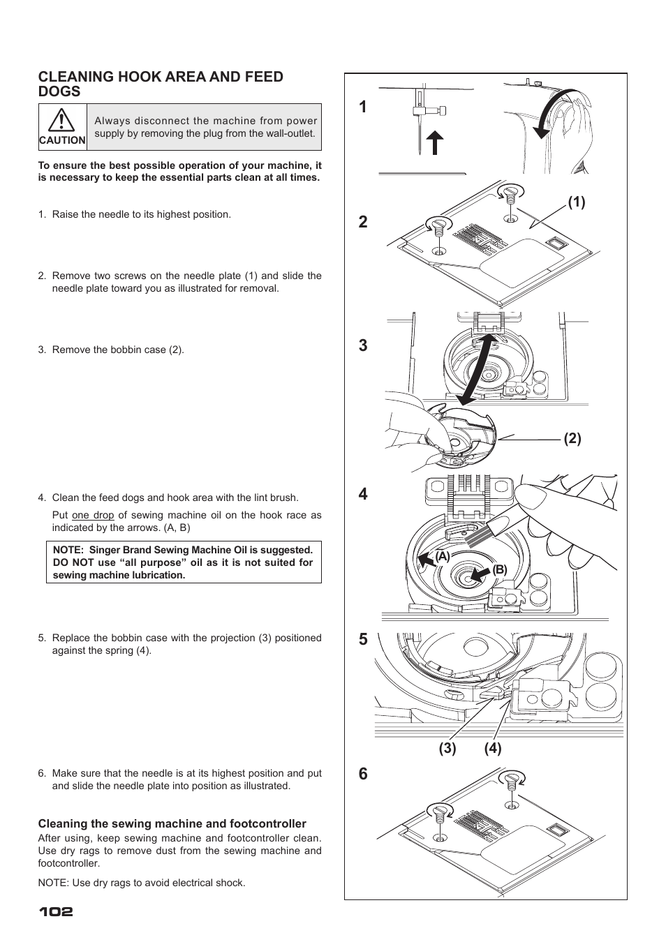 SINGER XL-400 FUTURA Instruction Manual User Manual | Page 104 / 112