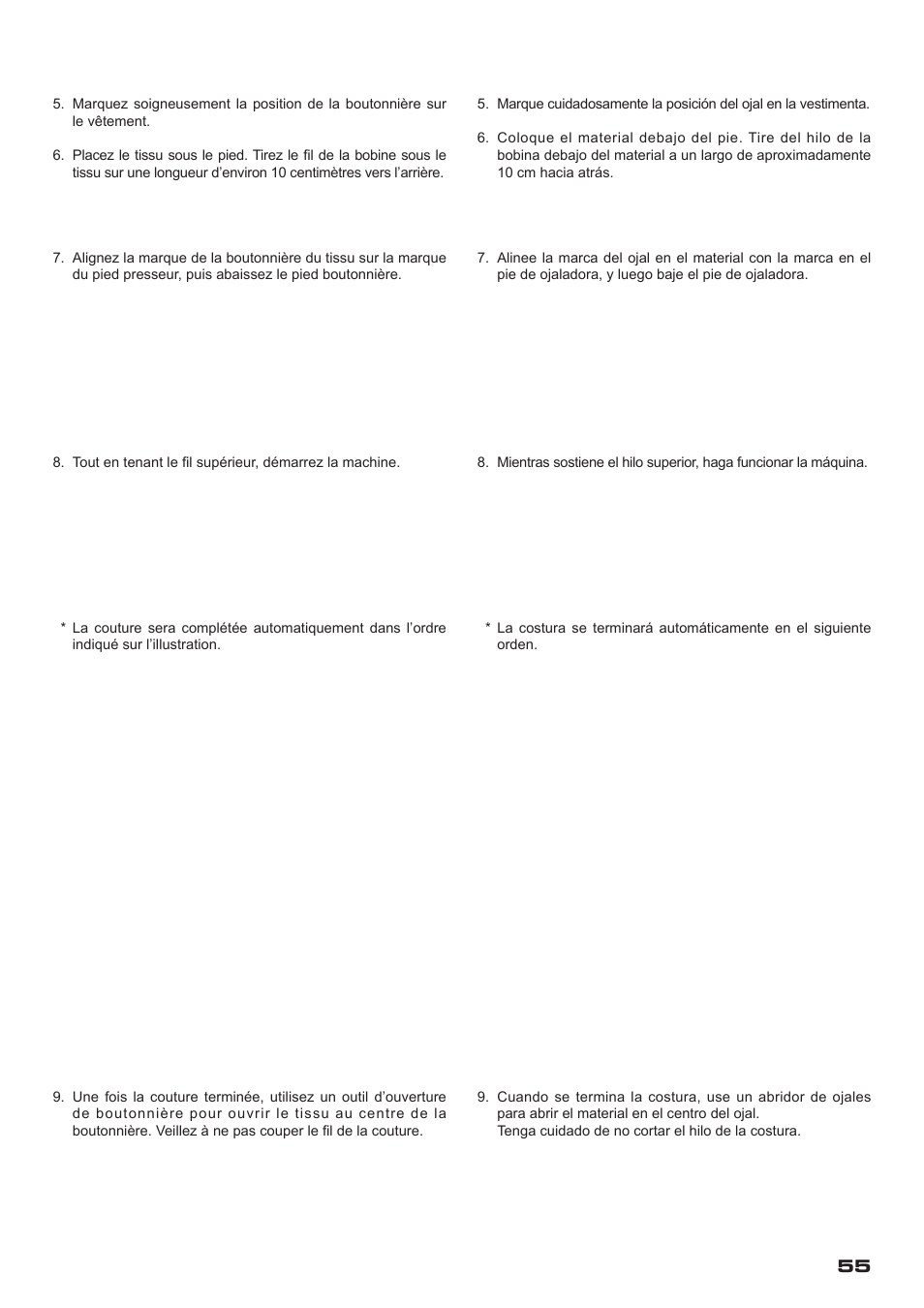 SINGER XL-400 FUTURA Instruction Manual User Manual | Page 57 / 112
