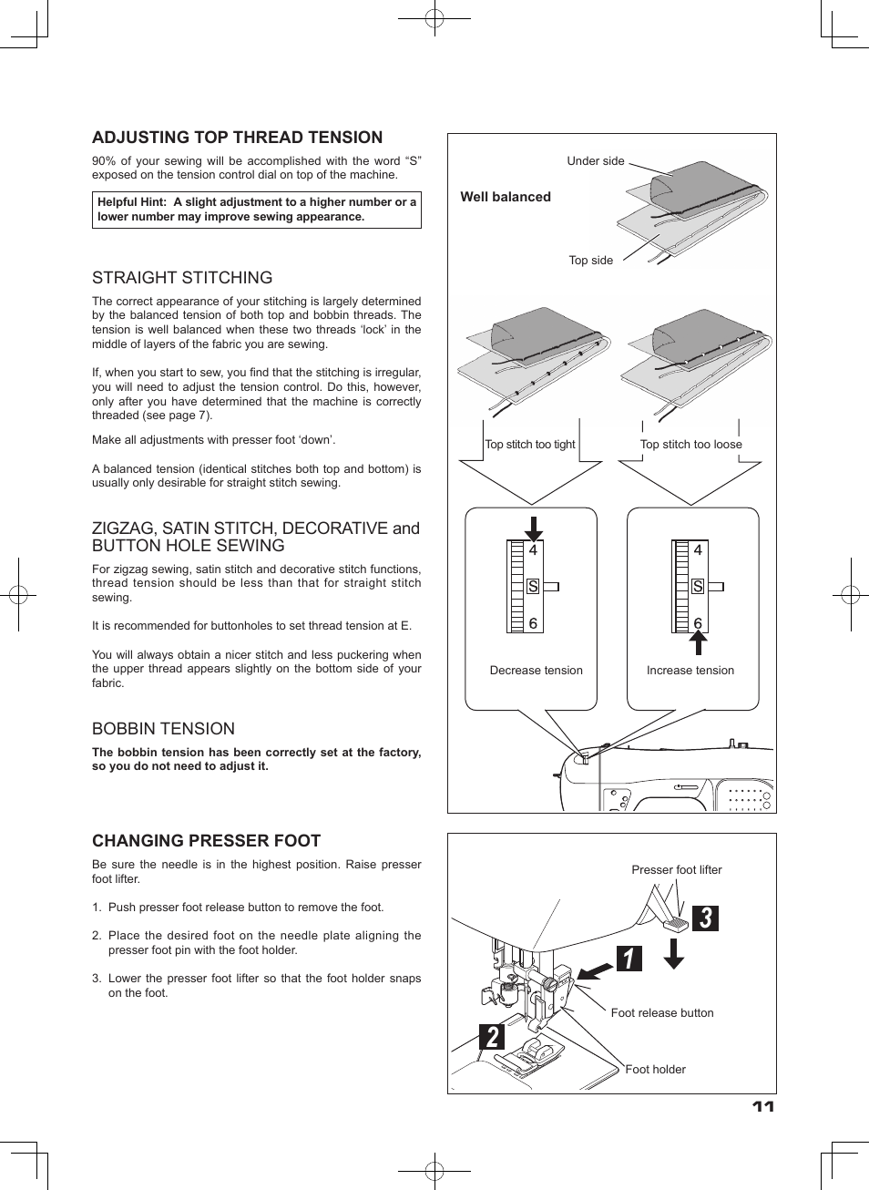 SINGER SEQS-6000 FUTURA QUARTET Instruction Manual User Manual | Page 13 / 64