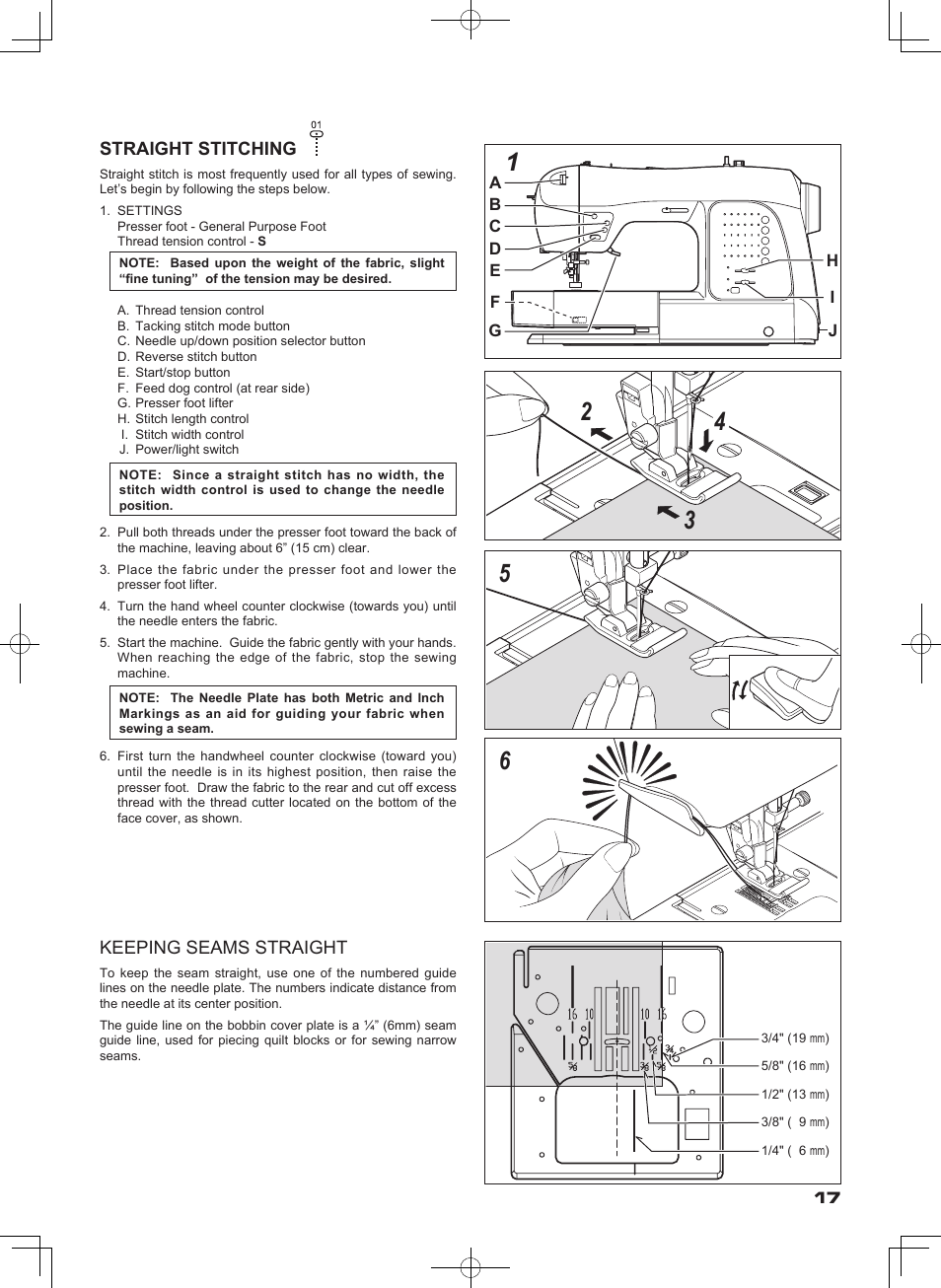 SINGER SEQS-6000 FUTURA QUARTET Instruction Manual User Manual | Page 19 / 64