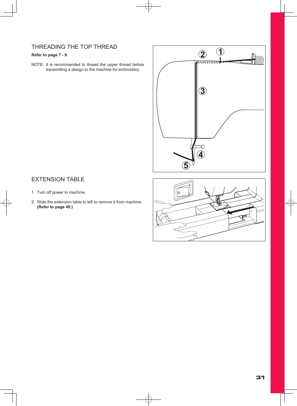 SINGER SEQS-6000 FUTURA QUARTET Instruction Manual User Manual | Page 33 / 64