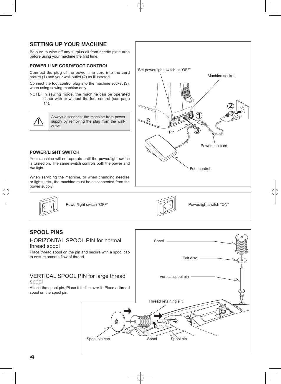 SINGER SEQS-6000 FUTURA QUARTET Instruction Manual User Manual | Page 6 / 64
