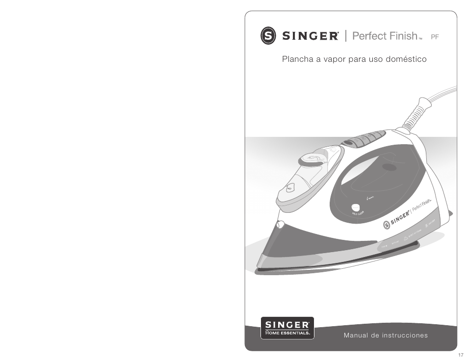 Plancha a vapor para uso doméstico | SINGER PERFECT FINISH User Manual | Page 9 / 17