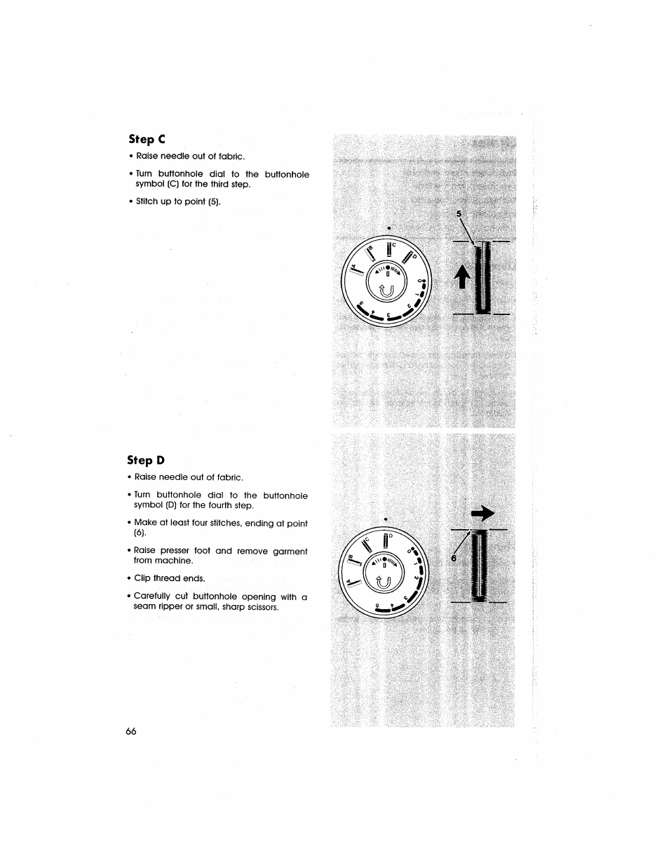 Step c, Step d | SINGER 5805 User Manual | Page 68 / 88