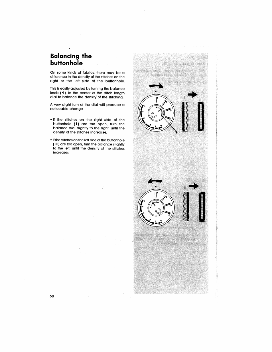 Balancing the buttonhole | SINGER 5805 User Manual | Page 70 / 88