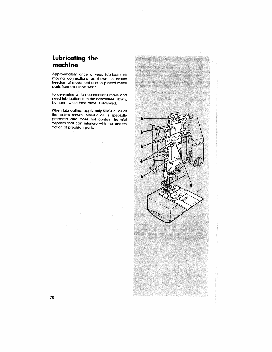 Lubricating the machine | SINGER 5805 User Manual | Page 80 / 88