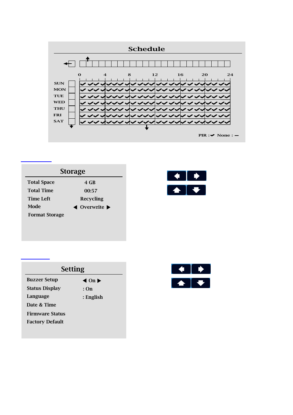 Storage, Setting | SleuthGear SC1720 Recluse Black Box User Manual | Page 11 / 14