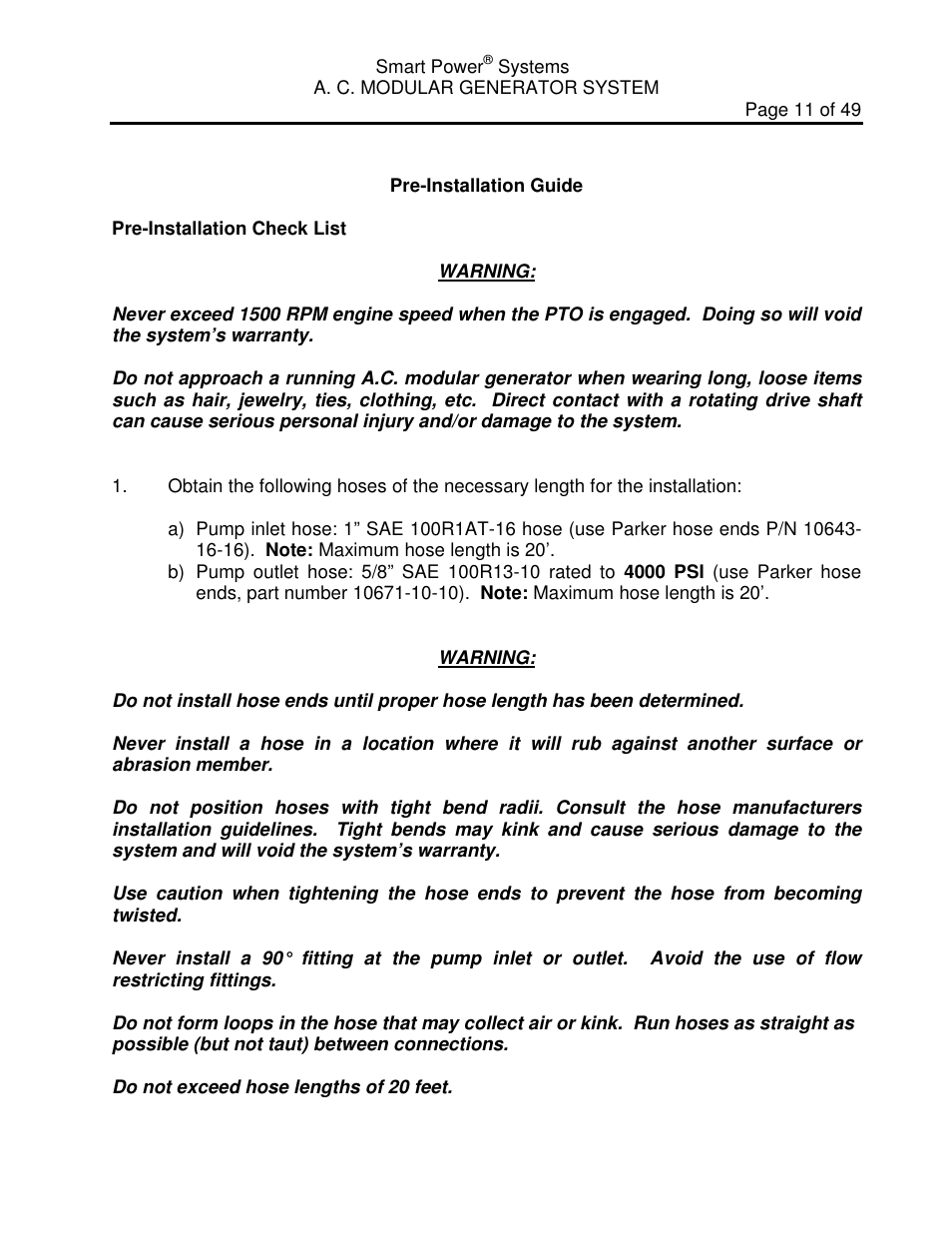 Smart Power Systems LR Series User Manual | Page 12 / 50