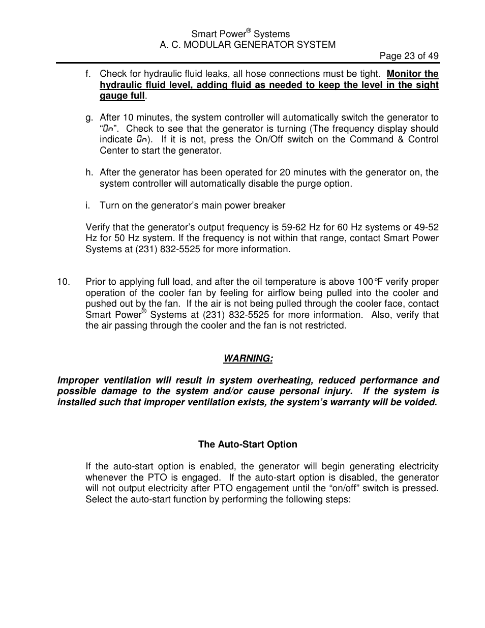 Smart Power Systems LR Series User Manual | Page 24 / 50
