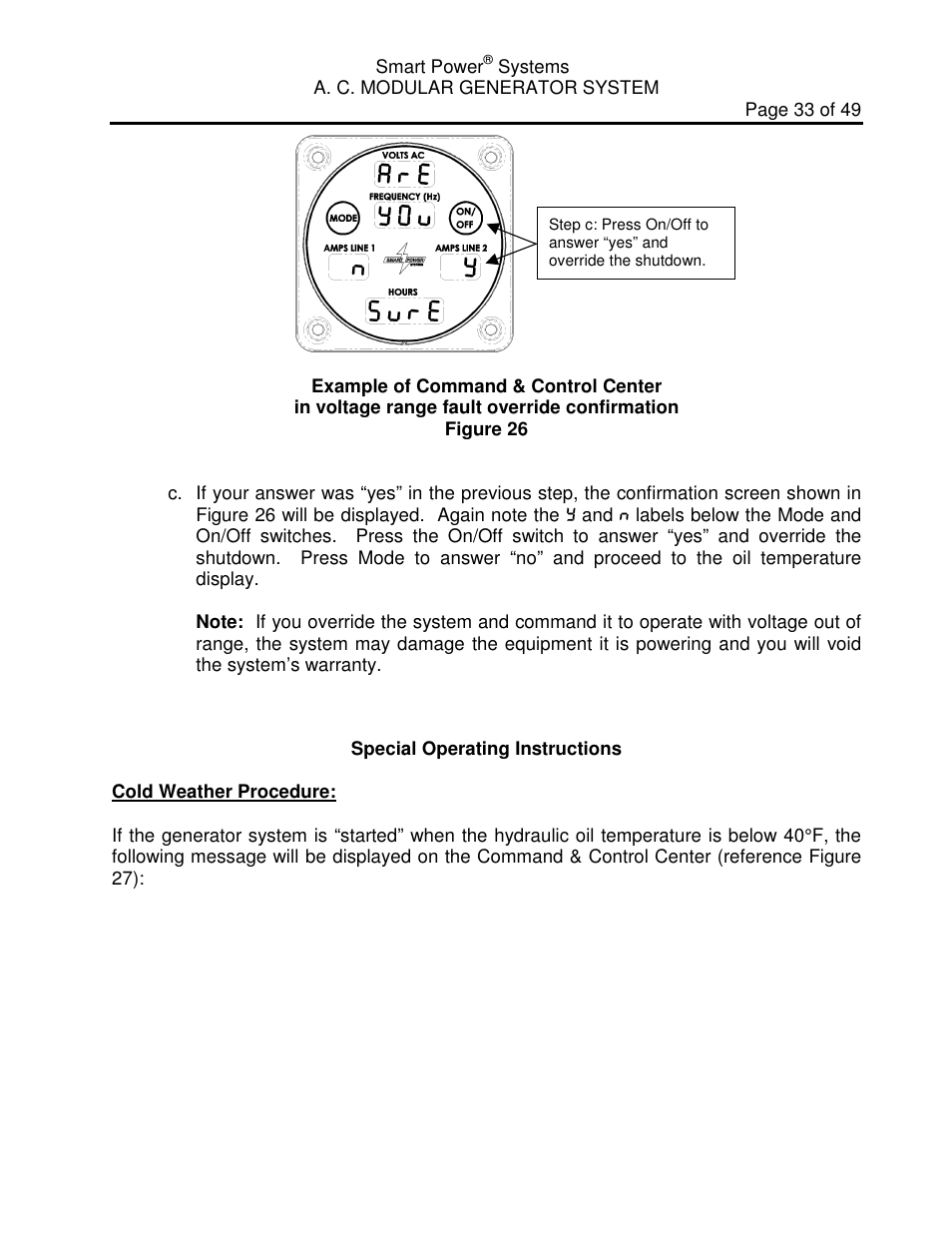 Smart Power Systems LR Series User Manual | Page 34 / 50