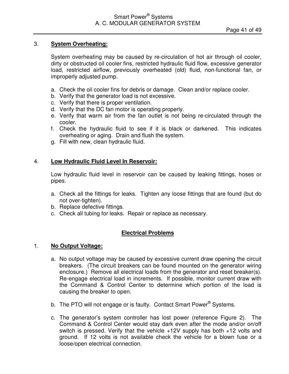Smart Power Systems LR Series User Manual | Page 42 / 50