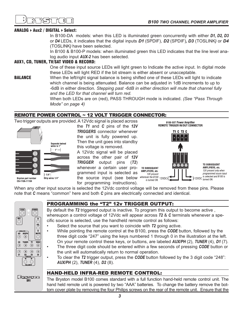 Bryston B100 User Manual | Page 5 / 10