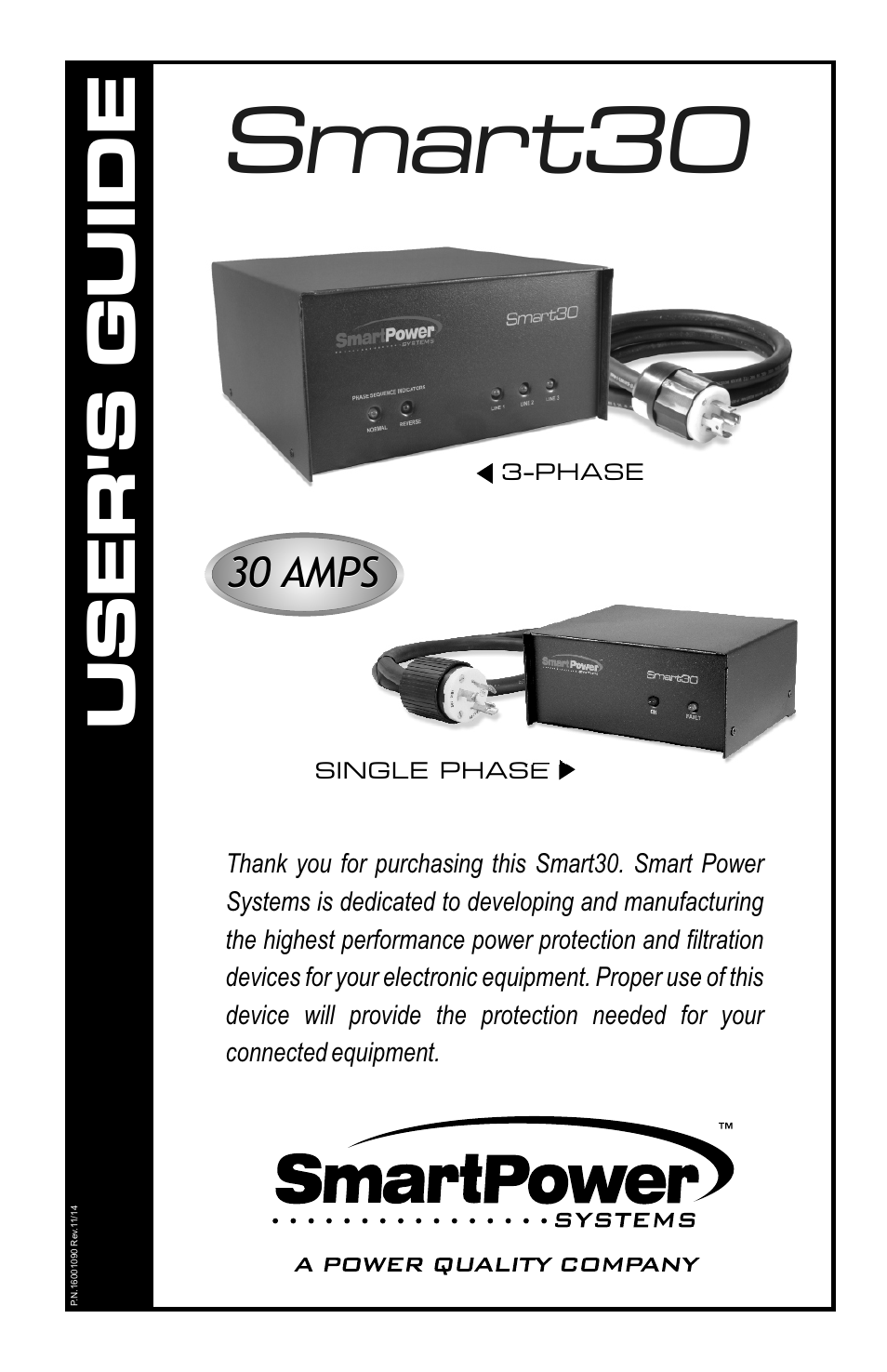 Smart Power Systems Smart30 User Manual | 4 pages