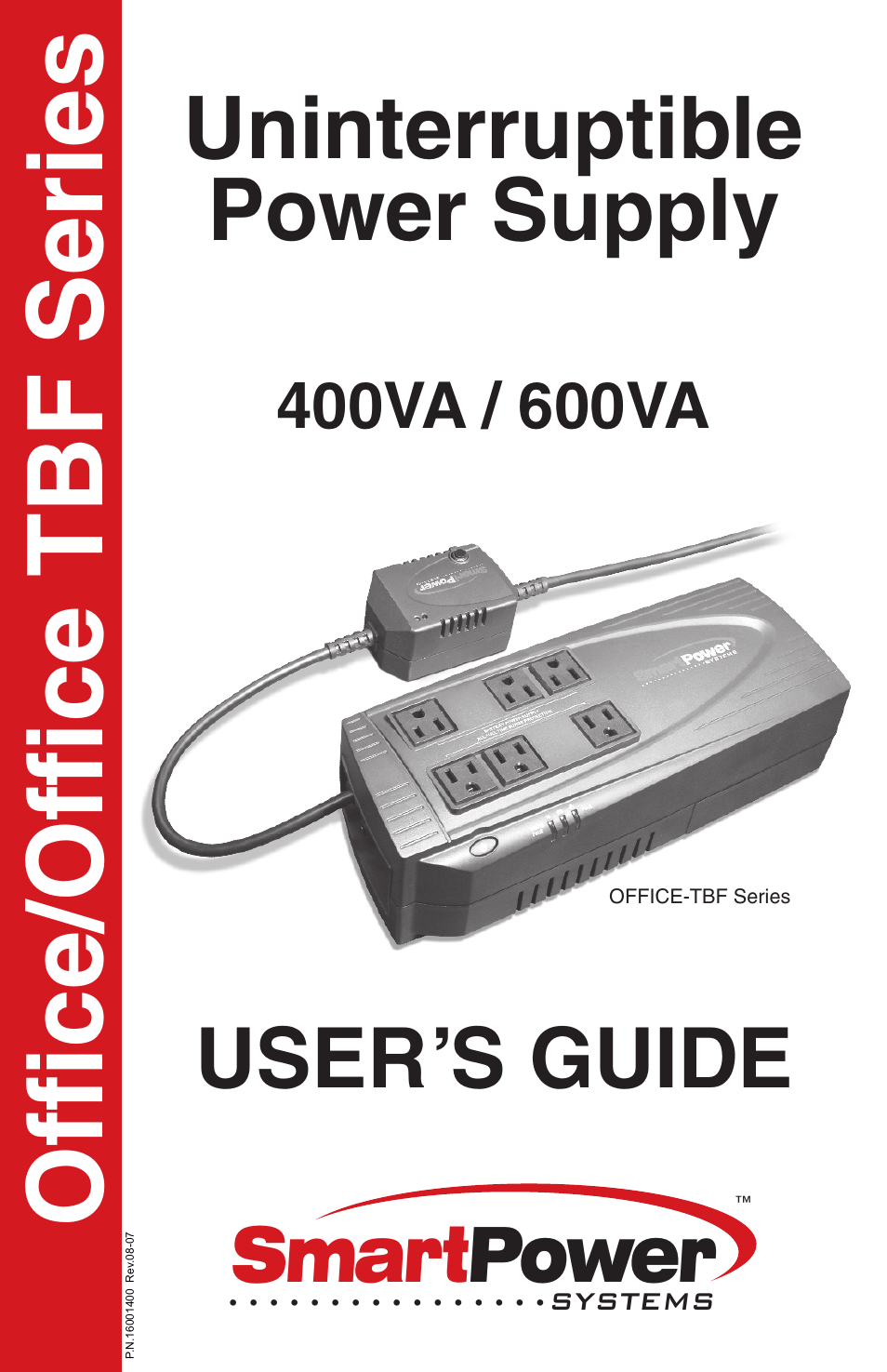 Smart Power Systems Office-TBF UPS User Manual | 15 pages