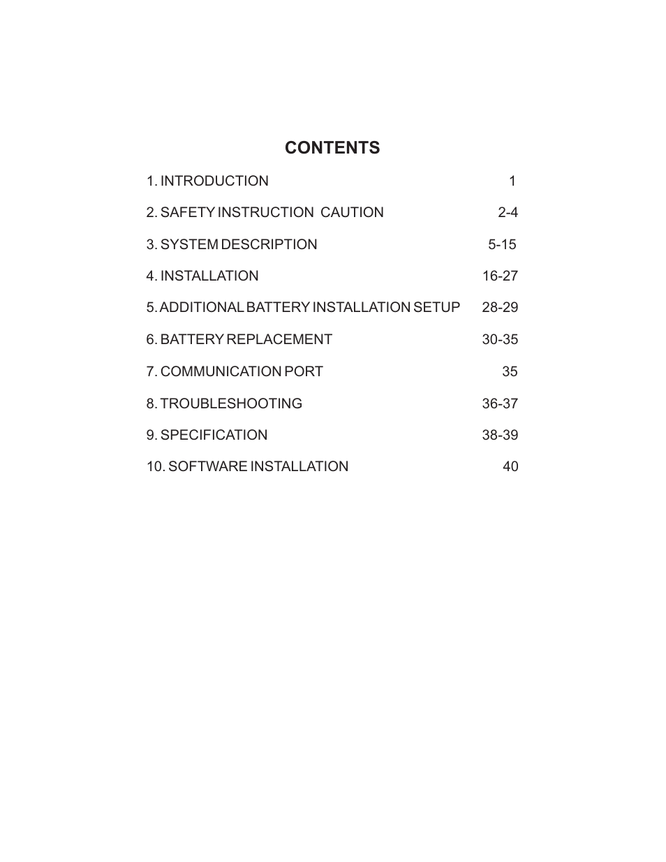 Smart Power Systems SSP UPS User Manual | Page 3 / 44