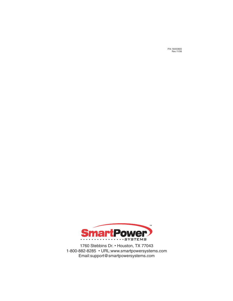 Smart Power Systems SSP UPS User Manual | Page 44 / 44