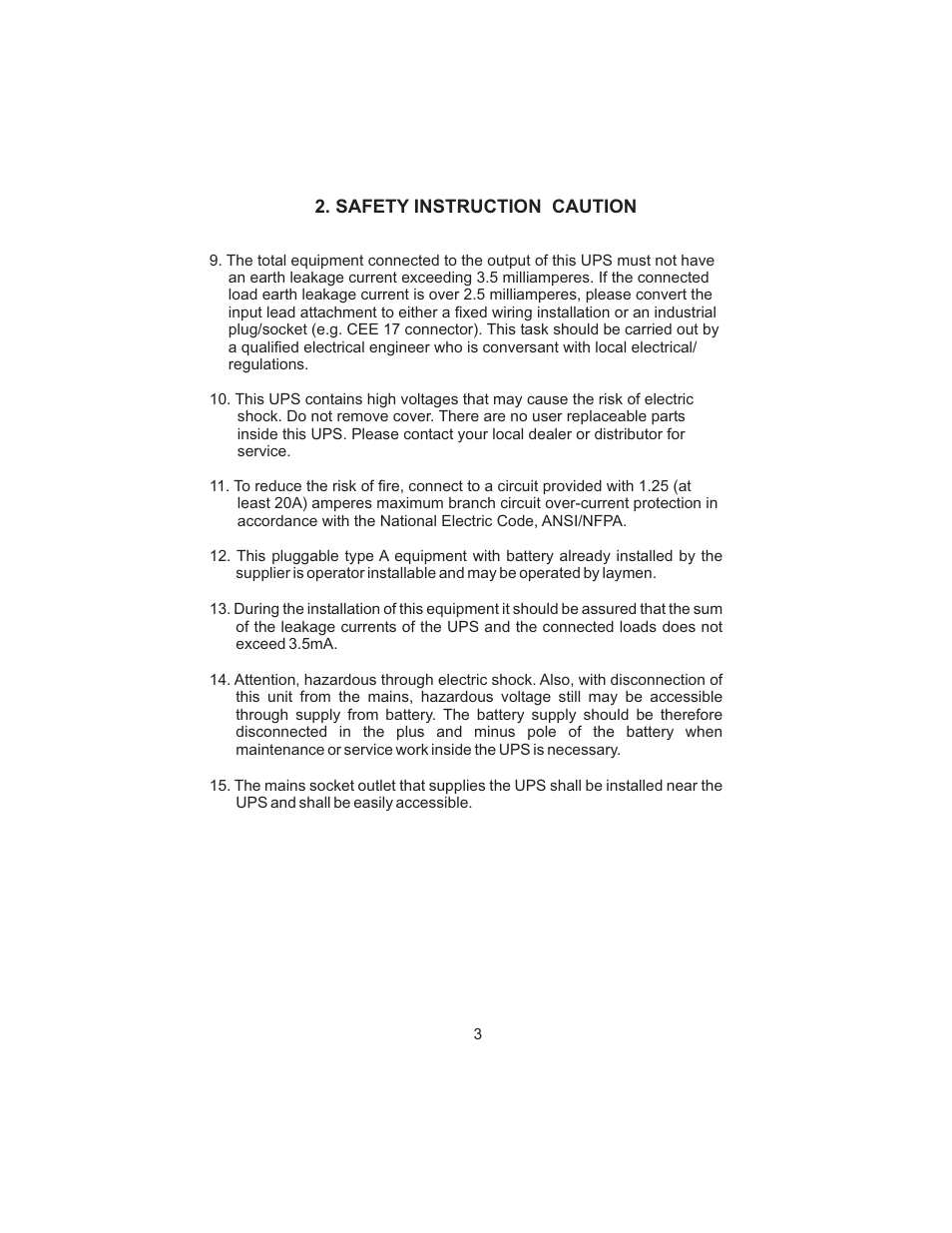 Smart Power Systems SSP UPS User Manual | Page 6 / 44
